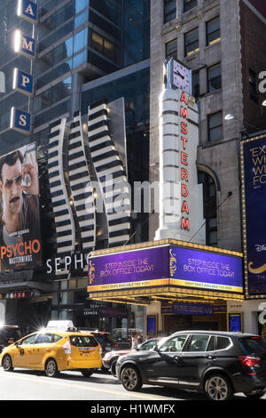 Aladdin Theater Festzelt, New Amsterdam Theater, Times Square, West 42nd Street, NYC Stockfoto