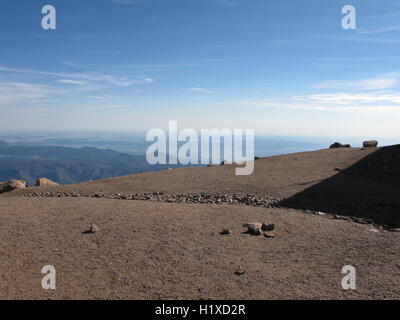 Pikes Peak Gipfel, Colorado Stockfoto