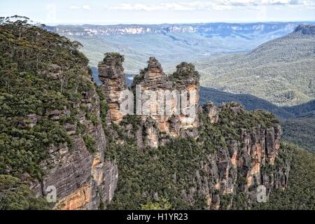 Die Three Sisters in den Blue Mountains in Sydney Stockfoto