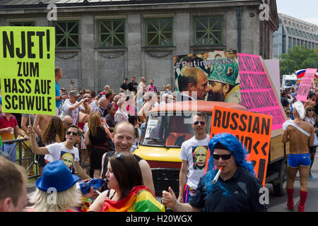 Christopher Street Day in Berlin. Deutschland. Stockfoto