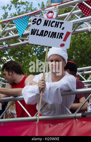 Christopher Street Day in Berlin. Deutschland. Stockfoto