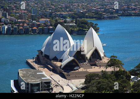 Luftaufnahme des Sydney Opera House Sydney New South Wales Australien Stockfoto