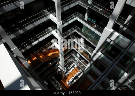 Innenraum der Macquarie Bank bei Martin Platz Sydney CBD New South Wales Australien Stockfoto