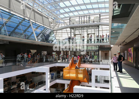 Innenraum der Macquarie Bank bei Martin Platz Sydney CBD New South Wales Australien Stockfoto