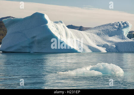 Europa, Grönland, Kujalleq Gemeinde Narsarsuaq (Bedeutung: großen Plan), Qoroq Ice Fjord, Iceberg Stockfoto