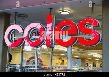Coles Supermarkt lagern Shop North Sydney, Australien Stockfoto