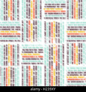 Bunte verschwommene Linien auf einem weißen Hintergrund. Geometrische Muster. Stockfoto