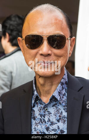 London, UK. 24. Sep, 2016. Mode und Schuh-Designer Jimmy Choo. Malaysia Fest 2016 findet statt am Trafalgar Square, malaysische Kultur, Mode, Essen, Wirtschaft und Tourismus zu fördern. Bildnachweis: Bettina Strenske/Alamy Live-Nachrichten Stockfoto