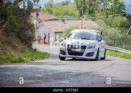 Rom, Italien. 24. September 2016. 4. Rallye die Stadt von Roma Capitale, italienische Rally Meisterschaft, 23-24-25 September 2016, 2. Tag des Wettbewerbs Credit: Manuel Bianconi/Alamy Live News Stockfoto