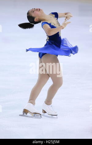 Tokio, Japan. 24. Sep, 2016. Rei Sagami Eiskunstlauf: Tokyo Eiskunstlauf Meisterschaft 2016, Junior Frauen Kür DyDo Drinco Ice Arena in Tokio, Japan. © AFLO SPORT/Alamy Live-Nachrichten Stockfoto