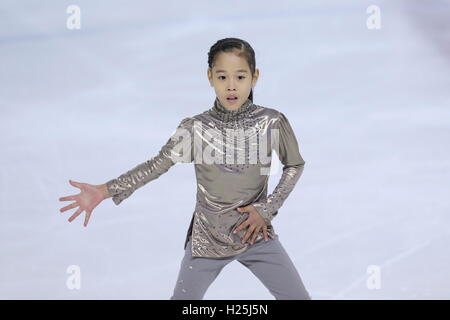 Tokio, Japan. 24. Sep, 2016. Reon Tanaka Eiskunstlauf: Tokyo Eiskunstlauf Meisterschaft 2016, Novice B Herren Kür DyDo Drinco Ice Arena in Tokio, Japan. © AFLO SPORT/Alamy Live-Nachrichten Stockfoto