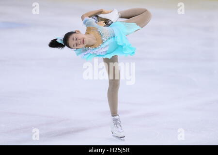 Tokio, Japan. 24. Sep, 2016. Anzu Yokoya Eiskunstlauf: Tokyo Eiskunstlauf Meisterschaft 2016, Junior Frauen Kür DyDo Drinco Ice Arena in Tokio, Japan. © AFLO SPORT/Alamy Live-Nachrichten Stockfoto