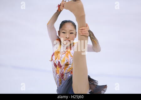 Tokio, Japan. 24. Sep, 2016. Ibuki Sato Eiskunstlauf: Tokyo Eiskunstlauf Meisterschaft 2016, Junior Frauen Kür DyDo Drinco Ice Arena in Tokio, Japan. © AFLO SPORT/Alamy Live-Nachrichten Stockfoto