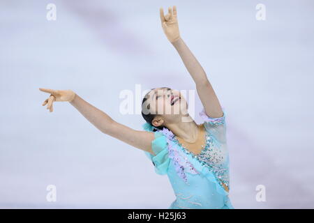 Tokio, Japan. 24. Sep, 2016. Anzu Yokoya Eiskunstlauf: Tokyo Eiskunstlauf Meisterschaft 2016, Junior Frauen Kür DyDo Drinco Ice Arena in Tokio, Japan. © AFLO SPORT/Alamy Live-Nachrichten Stockfoto