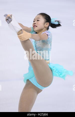 Tokio, Japan. 24. Sep, 2016. Anzu Yokoya Eiskunstlauf: Tokyo Eiskunstlauf Meisterschaft 2016, Junior Frauen Kür DyDo Drinco Ice Arena in Tokio, Japan. © AFLO SPORT/Alamy Live-Nachrichten Stockfoto