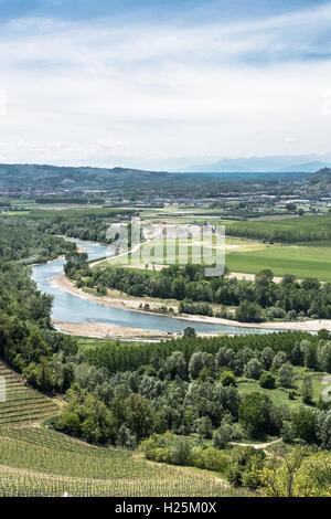 Landschaft rund um Barbaresco, Alba, Italien Stockfoto