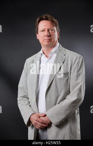 Donald Sturrock, der Biograph von Roald Dahl, auf dem Edinburgh International Book Festival. Edinburgh, Schottland. 19. August 2016 Stockfoto