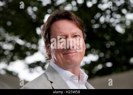 Donald Sturrock, der Biograph von Roald Dahl, auf dem Edinburgh International Book Festival. Edinburgh, Schottland. 19. August 2016 Stockfoto