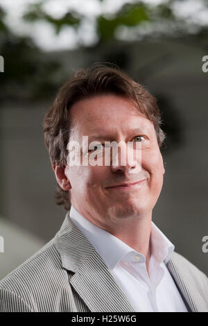 Donald Sturrock, der Biograph von Roald Dahl, auf dem Edinburgh International Book Festival. Edinburgh, Schottland. 19. August 2016 Stockfoto