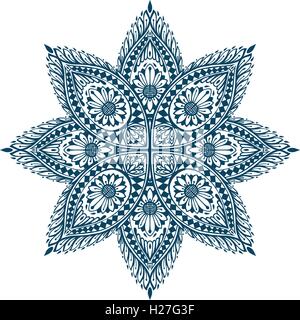 Mandala. Dekorative ethnischen floral Ornament. Vektor-illustration Stock Vektor