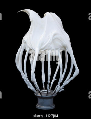 Eiweiß Baiser Schlagsahne Stockfoto