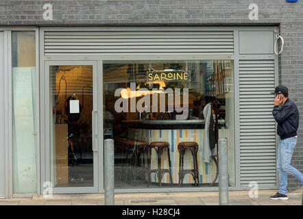 Sardine Restaurant, Micawber Street, Islington, London Stockfoto