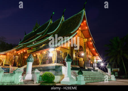 Wat Xieng Thong Tempel ist der beliebteste Tempel Luang Pra Bang, Laos Stockfoto