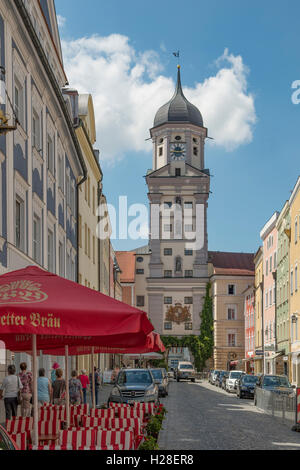 Stadt-Turm, Vilshofen ein der Donau, Bayern, Deutschland Stockfoto