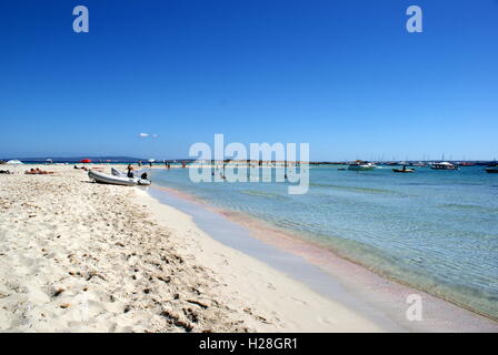 Espalmador Beach, Spanien Stockfoto