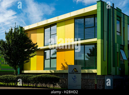 Die Nr. 1, Gebäude, Science Park Nottingham, Nottingham, England, UK.  Architekten - Studio Egret West Limited 2008. Stockfoto