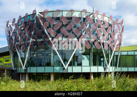 Highfields Automotive und Engineering-Zentrum bauen, Science Park Nottingham, Nottingham, England, UK. Hawkins Brown 2008. Stockfoto