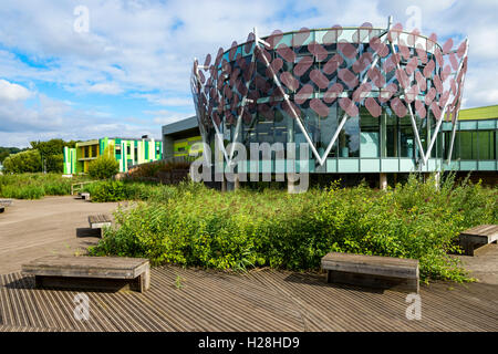 Highfields Automotive und Engineering-Zentrum bauen, Science Park Nottingham, Nottingham, England, UK. Hawkins Brown 2008. Stockfoto