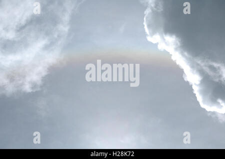 Regenbogen in den Wolken, Victoria Falls, Sambia Stockfoto