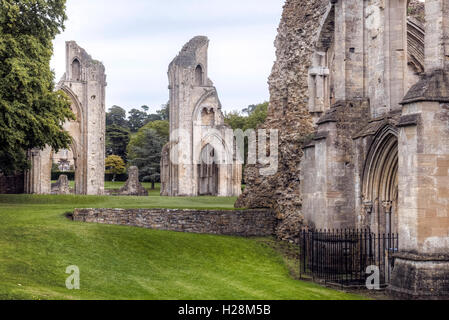 Glastonbury Abbey, Glastonbury, Somerset, England, Vereinigtes Königreich Stockfoto