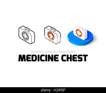 Hausapotheke-Symbol im anderen Stil Stock Vektor