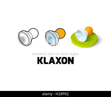 Hupe-Symbol im anderen Stil Stock Vektor