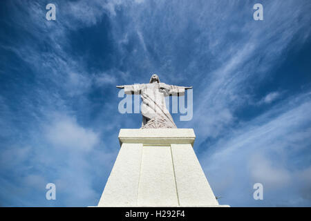 Cristo Rei Statue, Christus König, Ponta do Garajau, Santa Cruz, Madeira, Portugal Stockfoto