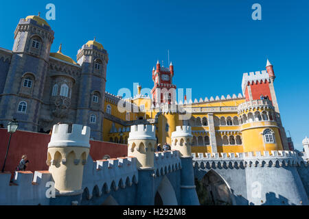 Palácio Nacional da Pena, Pena Nationalpalast von Sintra, Portugal Stockfoto