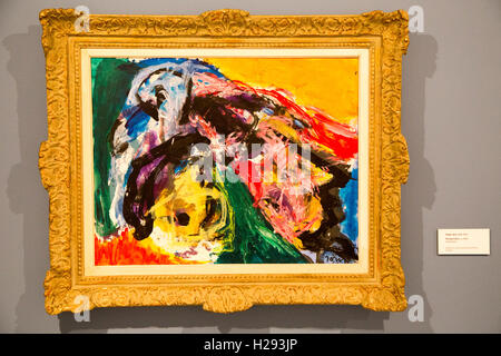 'Zusammensetzung' 1965 von Asger Jorn 1914-1973, Öl auf Leinwand, Kode 4 Kunstgalerie Bergen, Norwegen Stockfoto