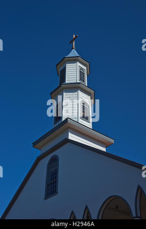 Historische Kirche von Chiloe Stockfoto