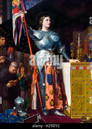 Jeanne d’Arc. Gemälde von Jean Auguste Dominique Ingres, Öl auf Leinwand, 1854 Stockfoto