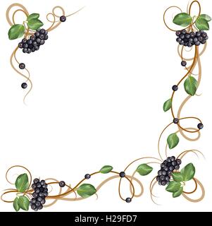 Zarte Herbst frame Stock Vektor