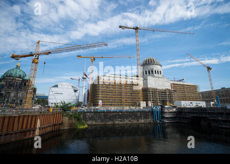 Berlin, Deutschland. 26. September 2016. Die Baustelle des Humboldtforums (lt. Humboldt-Forum) in Berlin, Deutschland, 26. September 2016. Foto: Jannis Mattar/Dpa/Alamy Live News Stockfoto