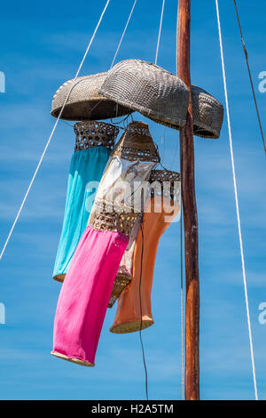 Windmesser wehen im Wind in Hoi an, Vietnam Stockfoto