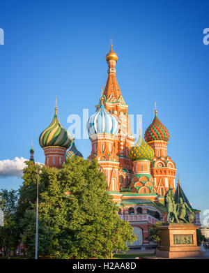 Basilius Kathedrale am Roten Platz in Moskau, Russland Stockfoto