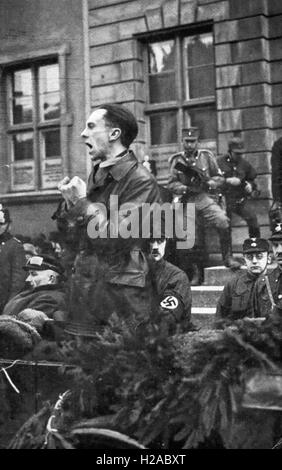 JOSEPH GOEBBELS (1897-1945) als Nazi-Deutschlands Minister für Propaganda über 1938 Stockfoto