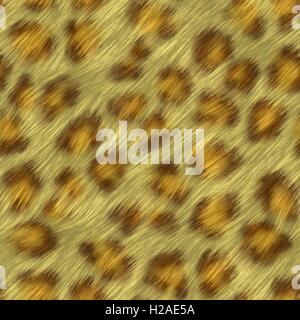 Leopard Hauttextur erzeugt. Nahtlose Muster. Stockfoto