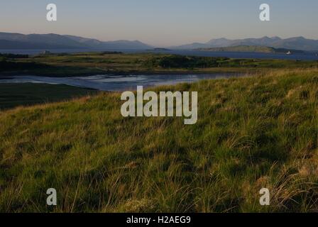 Blick über Lochdon in Richtung der Sound of Mull, Isle of Mull, Schottland Stockfoto