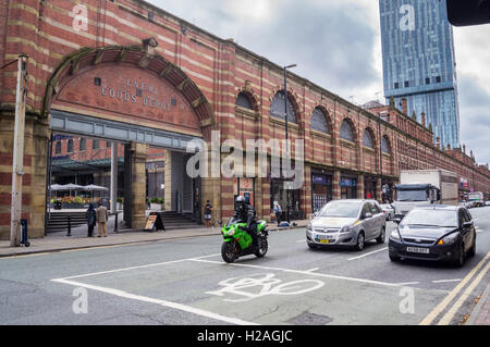 Ehemalige LNER waren Depot und Beetham Tower, 2006, Deansgate, Manchester England Stockfoto