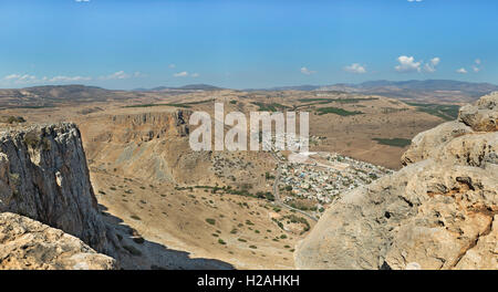 schöne Aussicht vom Arbel-Berg in Israel Stockfoto